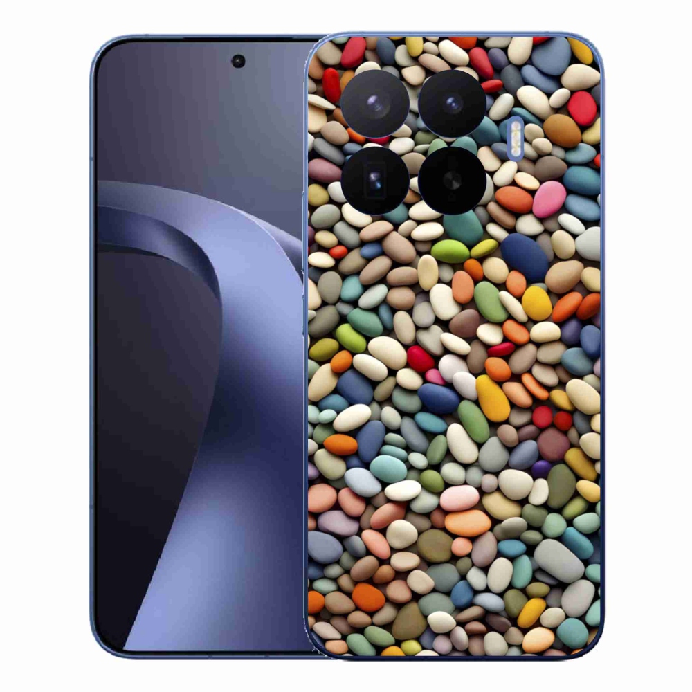 Gélový kryt mmCase na Xiaomi 17T Pro - farebné kamienky 2