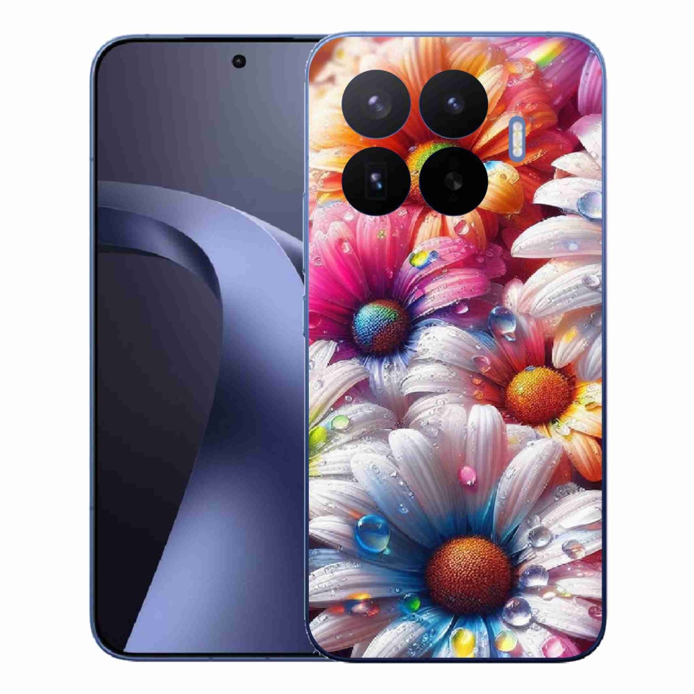 Gélový kryt mmCase na Xiaomi 17T Pro - farebné margaréty