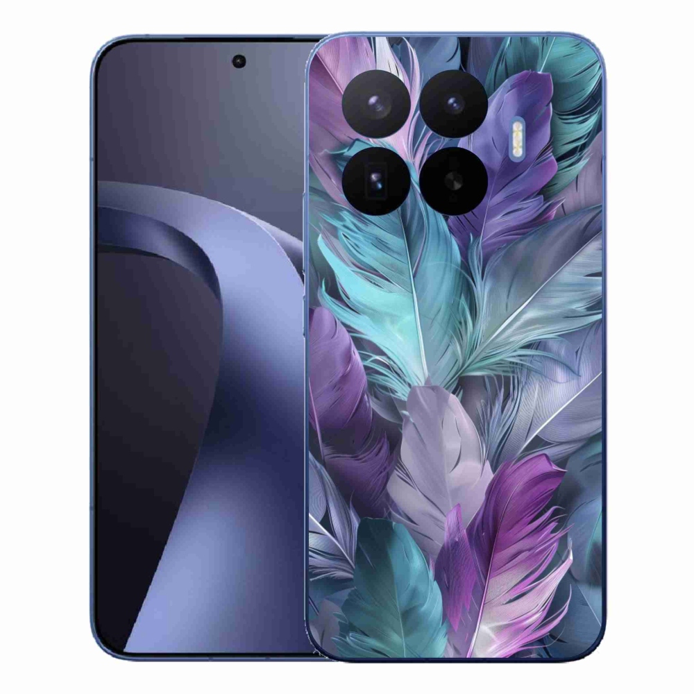Gélový kryt mmCase na Xiaomi 17T Pro - farebné perie 2