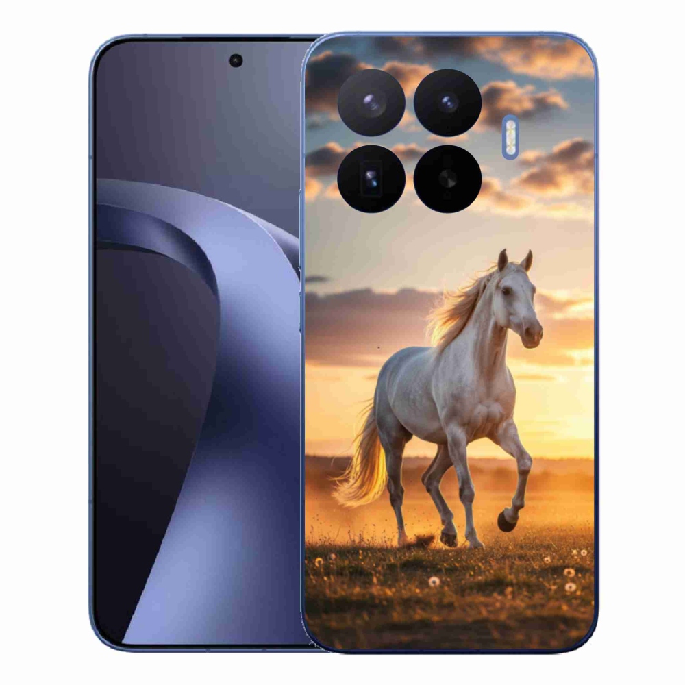 Gélový kryt mmCase na Xiaomi 17T Pro - bežiaci biely kôň 2