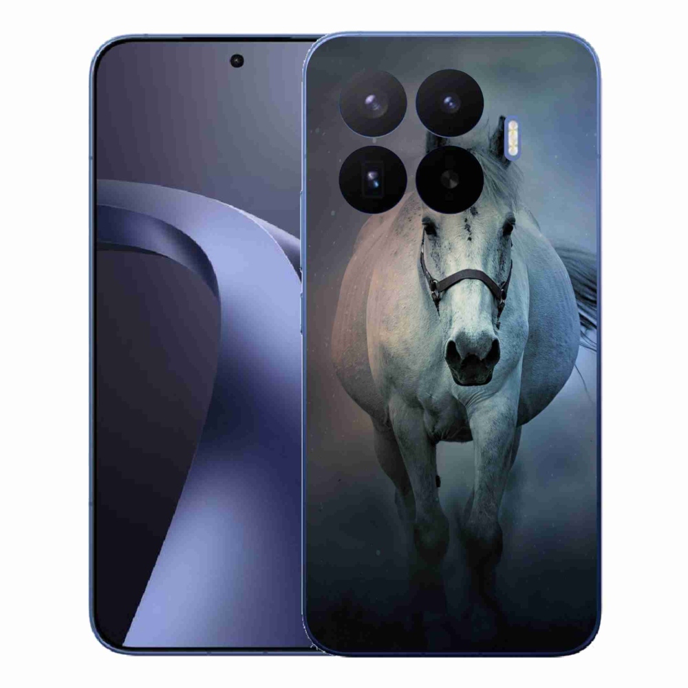 Gélový kryt mmCase na Xiaomi 17T Pro - bežiaci biely kôň