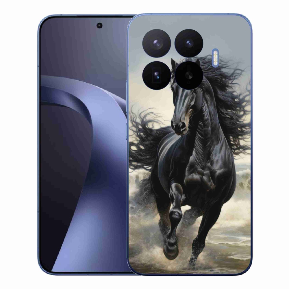 Gélový kryt mmCase na Xiaomi 17T Pro - bežiaci čierny kôň