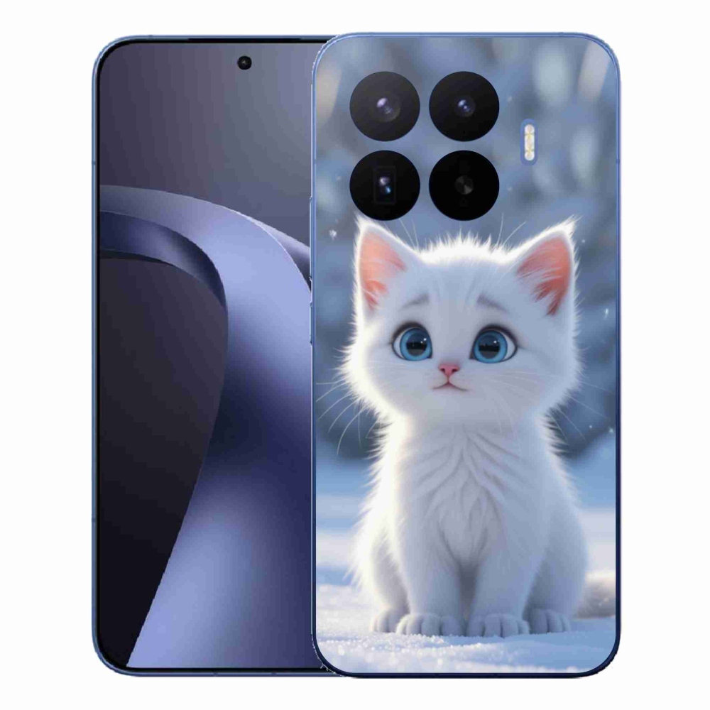 Gélový kryt mmCase na Xiaomi 17T Pro - biele mačiatko 3