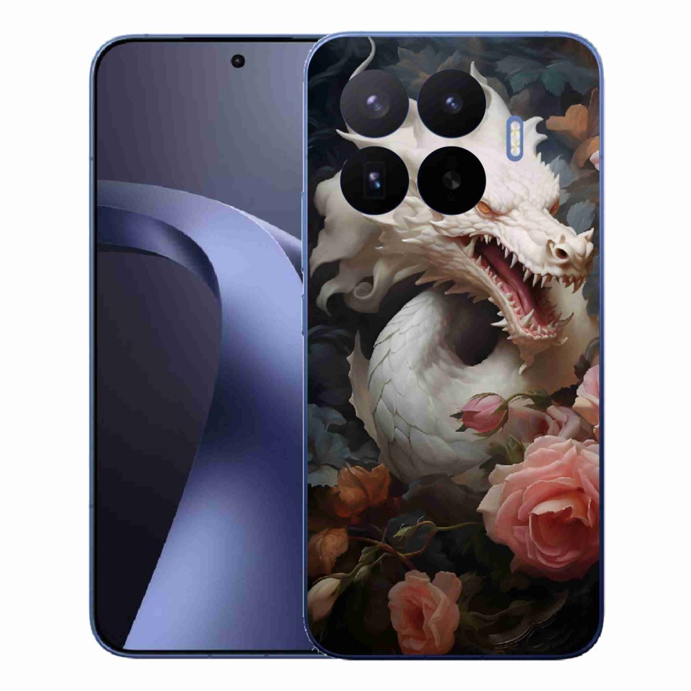 Gélový kryt mmCase na Xiaomi 17T Pro - biely drak