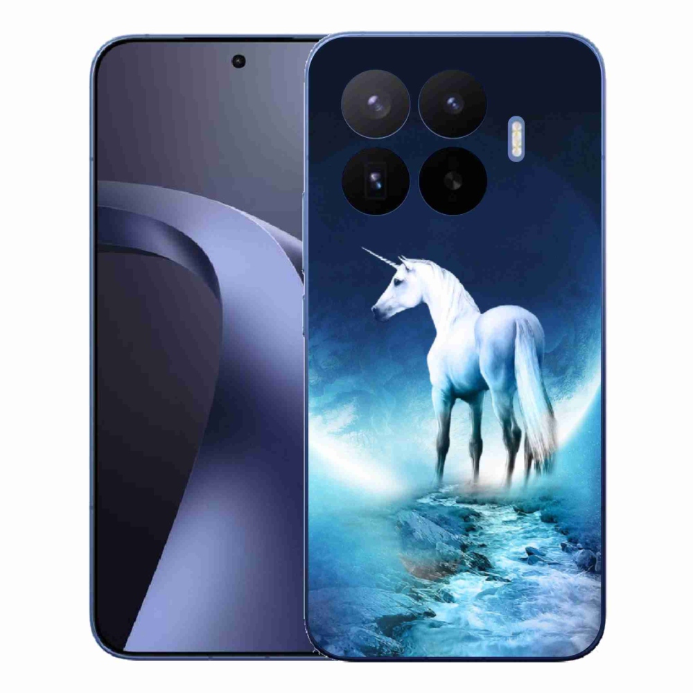 Gélový kryt mmCase na Xiaomi 17T Pro - biely jednorožec