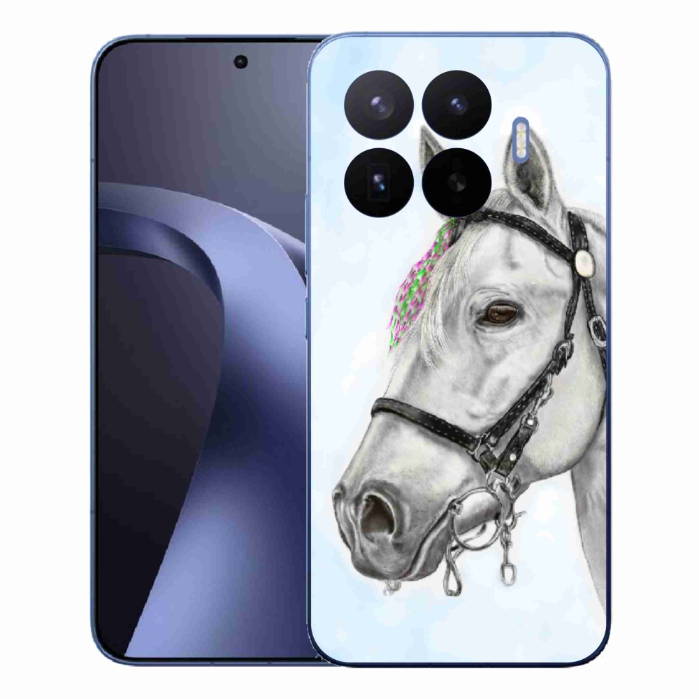 Gélový kryt mmCase na Xiaomi 17T Pro - biely kôň 1