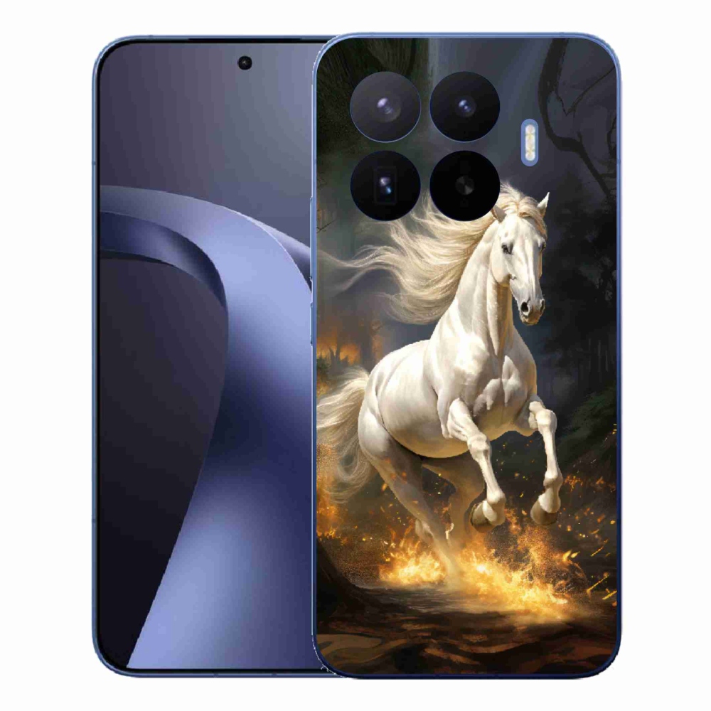 Gélový kryt mmCase na Xiaomi 17T Pro - biely kôň 2