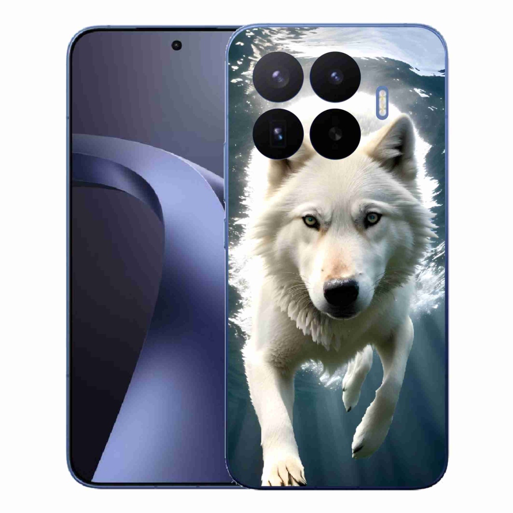 Gélový kryt mmCase na Xiaomi 17T Pro - biely vlk