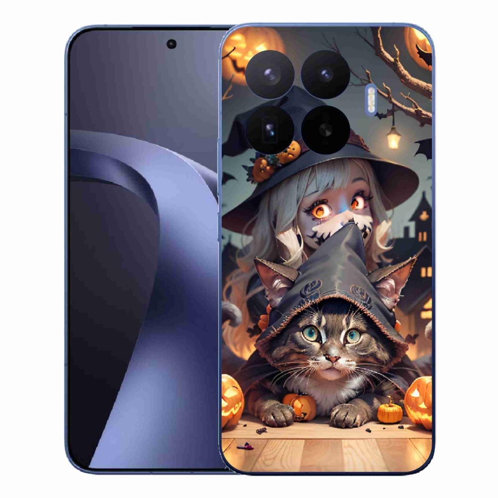 Gélový kryt mmCase na Xiaomi 17T Pro - čarodejnice s mačkou