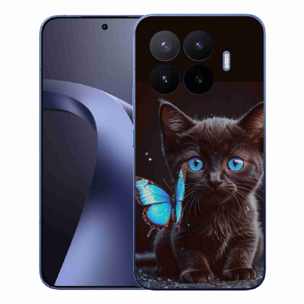 Gélový kryt mmCase na Xiaomi 17T Pro - čierne mačiatko 3