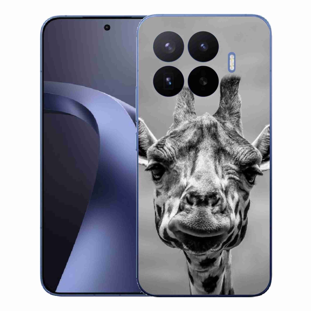 Gélový kryt mmCase na Xiaomi 17T Pro - čiernobiela žirafa