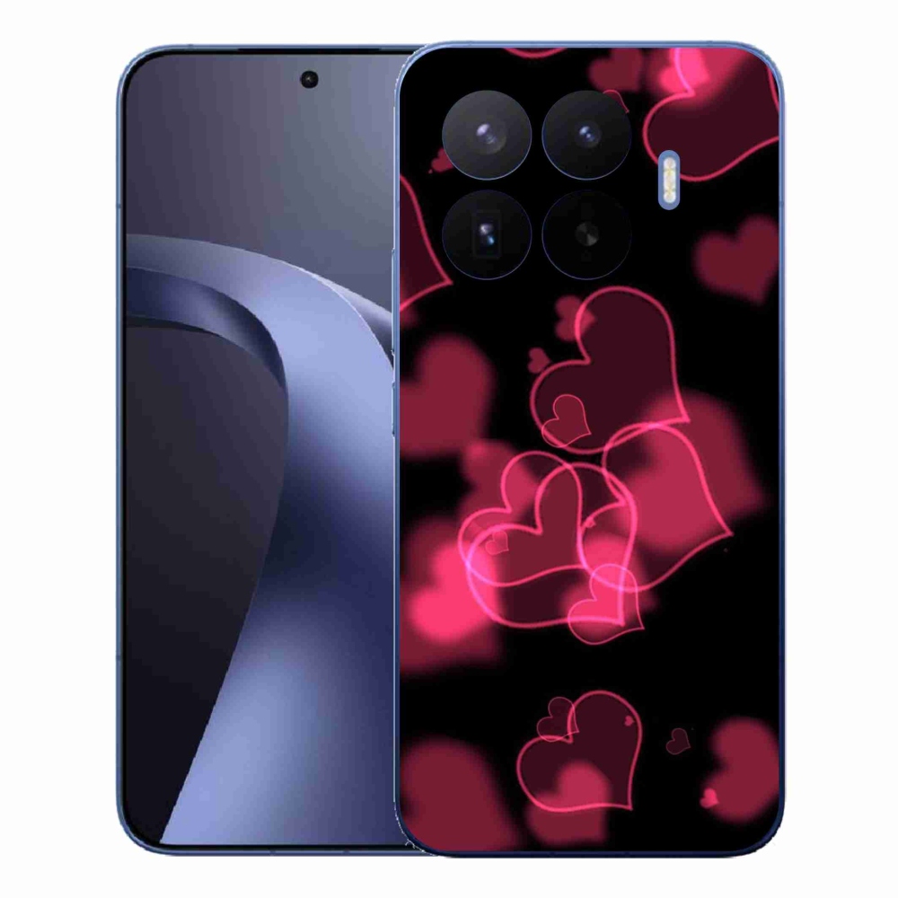 Gélový kryt mmCase na Xiaomi 17T Pro - červené srdiečka