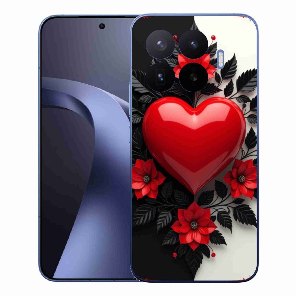 Gélový kryt mmCase na Xiaomi 17T Pro - červené srdce