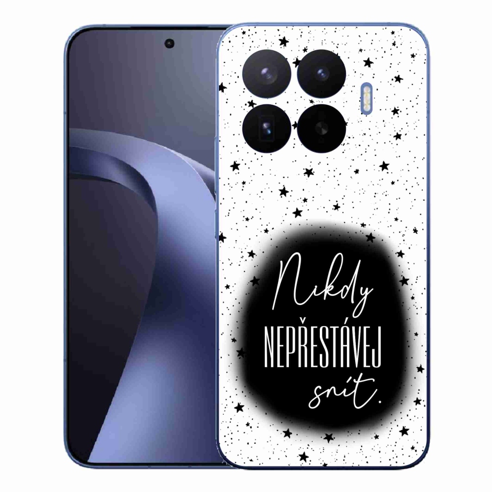 Gélový kryt mmCase na Xiaomi 17T Pro - citát 1 čiernobiele pozadie