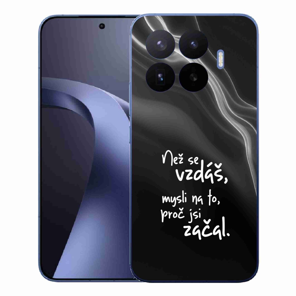 Gélový kryt mmCase na Xiaomi 17T Pro - citát 2 čierne pozadie