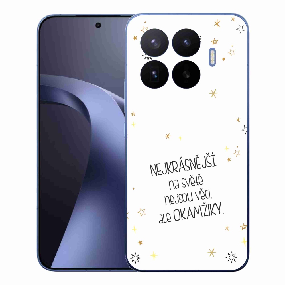 Gélový kryt mmCase na Xiaomi 17T Pro - citát 4 biele pozadie