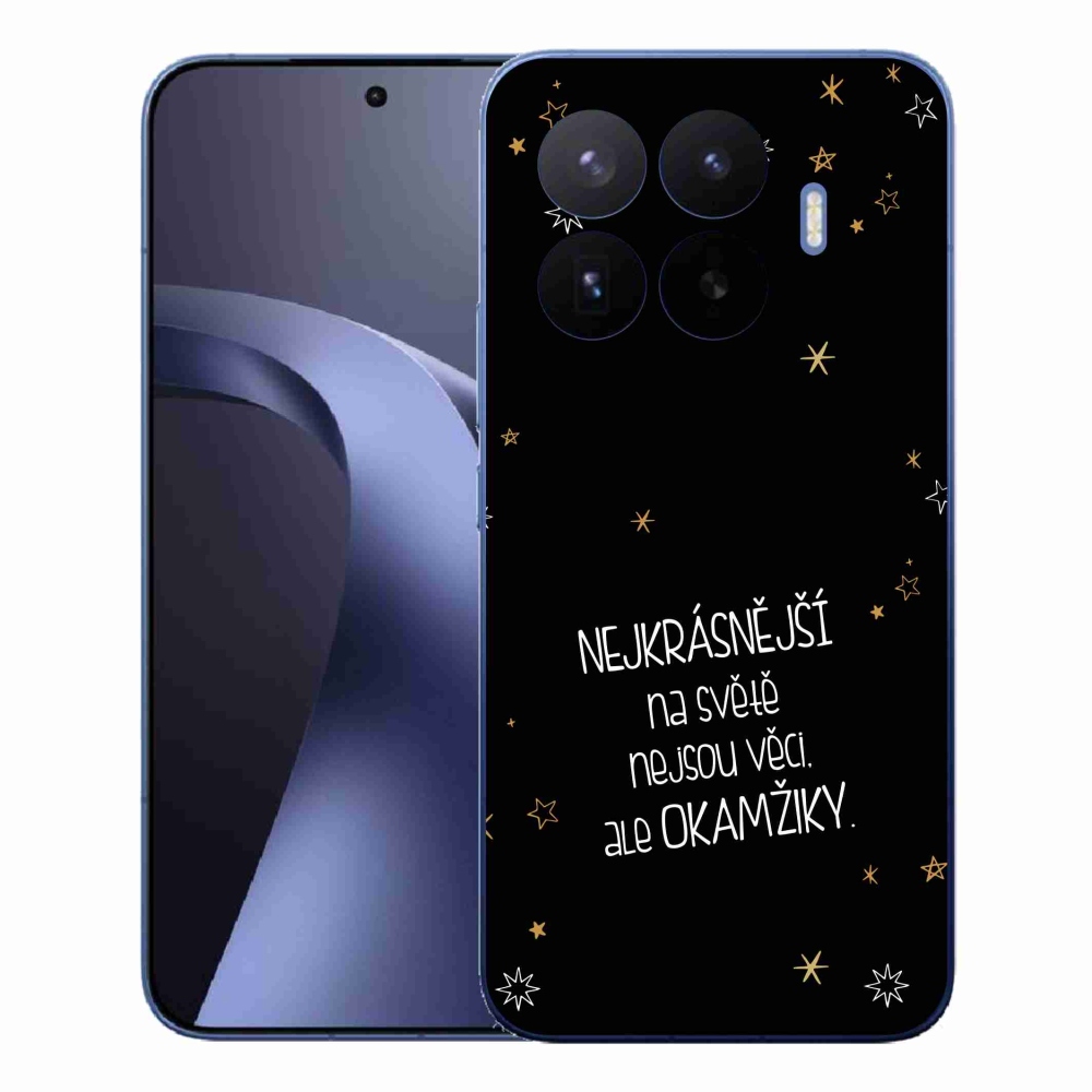 Gélový kryt mmCase na Xiaomi 17T Pro - citát 4 čierne pozadie