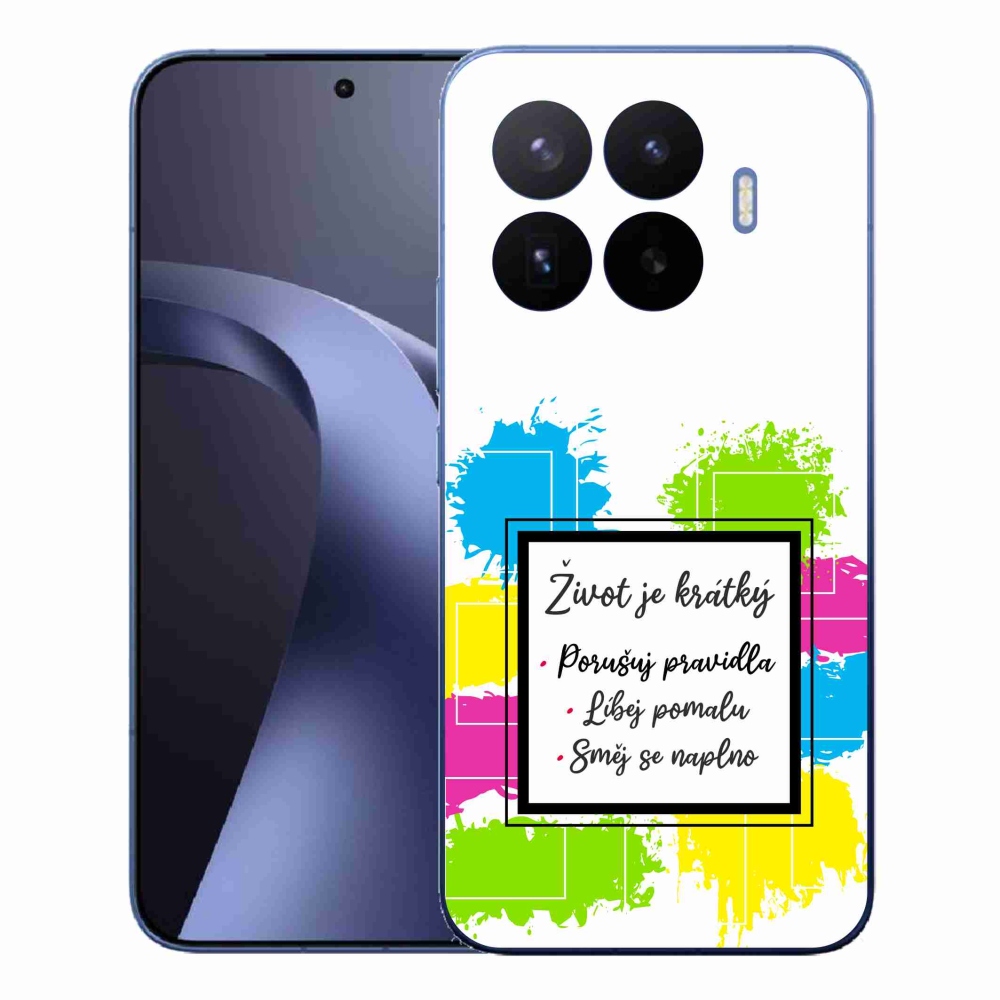 Gélový kryt mmCase na Xiaomi 17T Pro - citát 5 biele pozadie