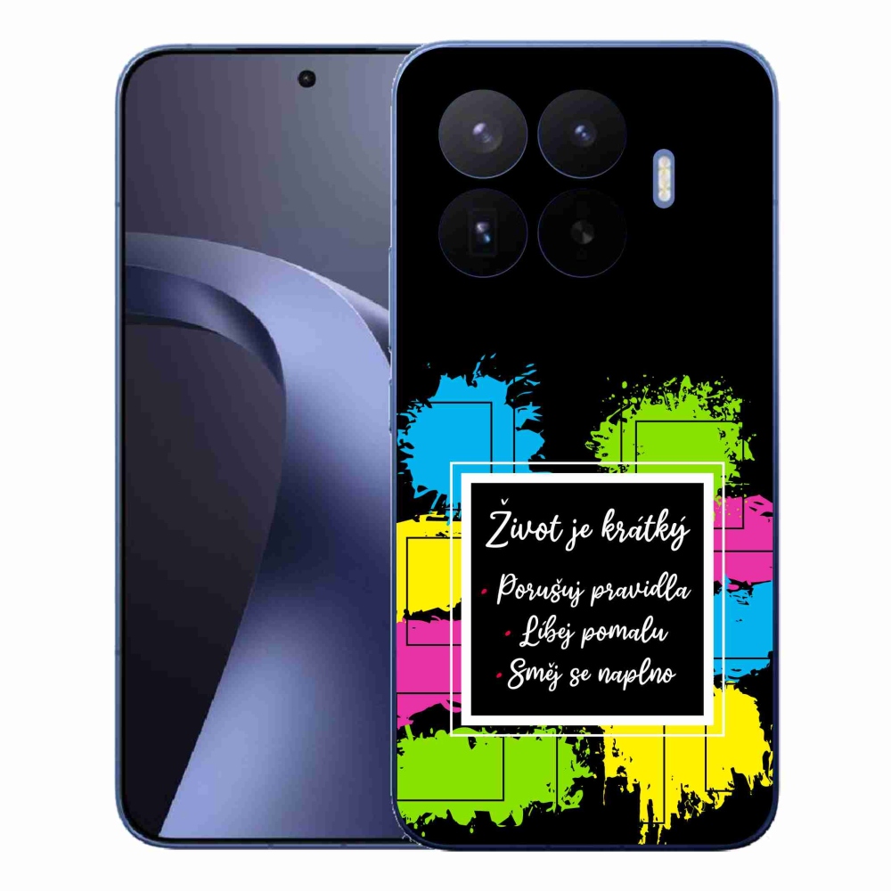 Gélový kryt mmCase na Xiaomi 17T Pro - citát 5 čierne pozadie