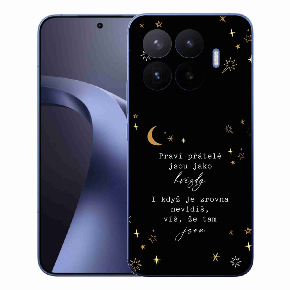 Gélový kryt mmCase na Xiaomi 17T Pro - citát 6 čierne pozadie