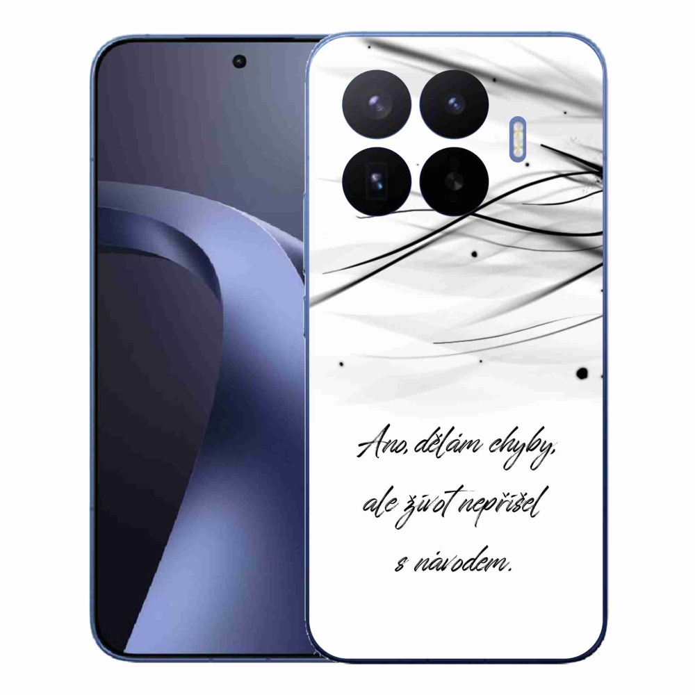 Gélový kryt mmCase na Xiaomi 17T Pro - citát biele pozadie