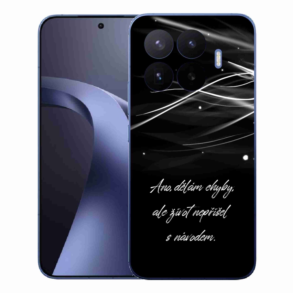Gélový kryt mmCase na Xiaomi 17T Pro - citát čierne pozadie