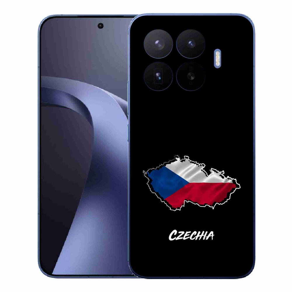 Gélový kryt mmCase na Xiaomi 17T Pro - Czechia čierne pozadie