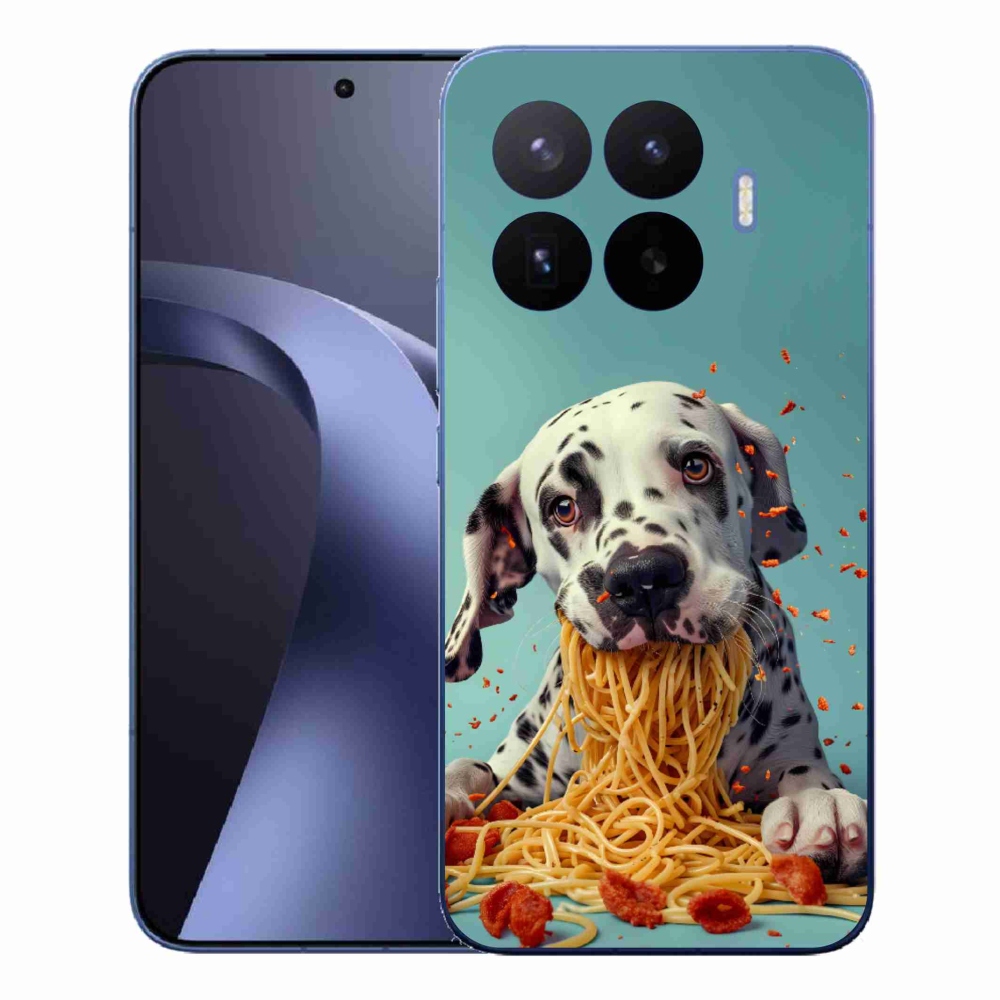 Gélový kryt mmCase na Xiaomi 17T Pro - dalmatín a špagety