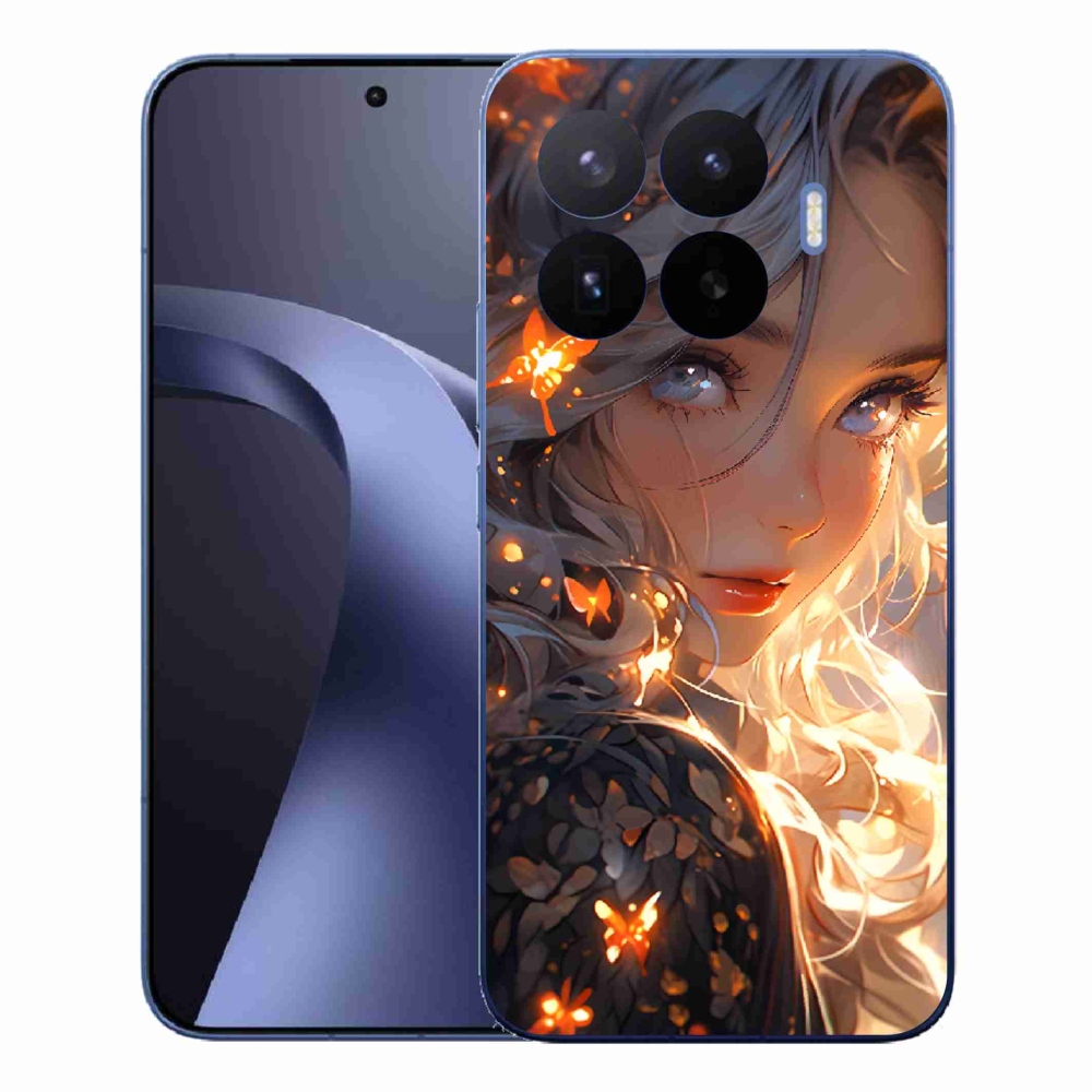 Gélový kryt mmCase na Xiaomi 17T Pro - dievča a motýle