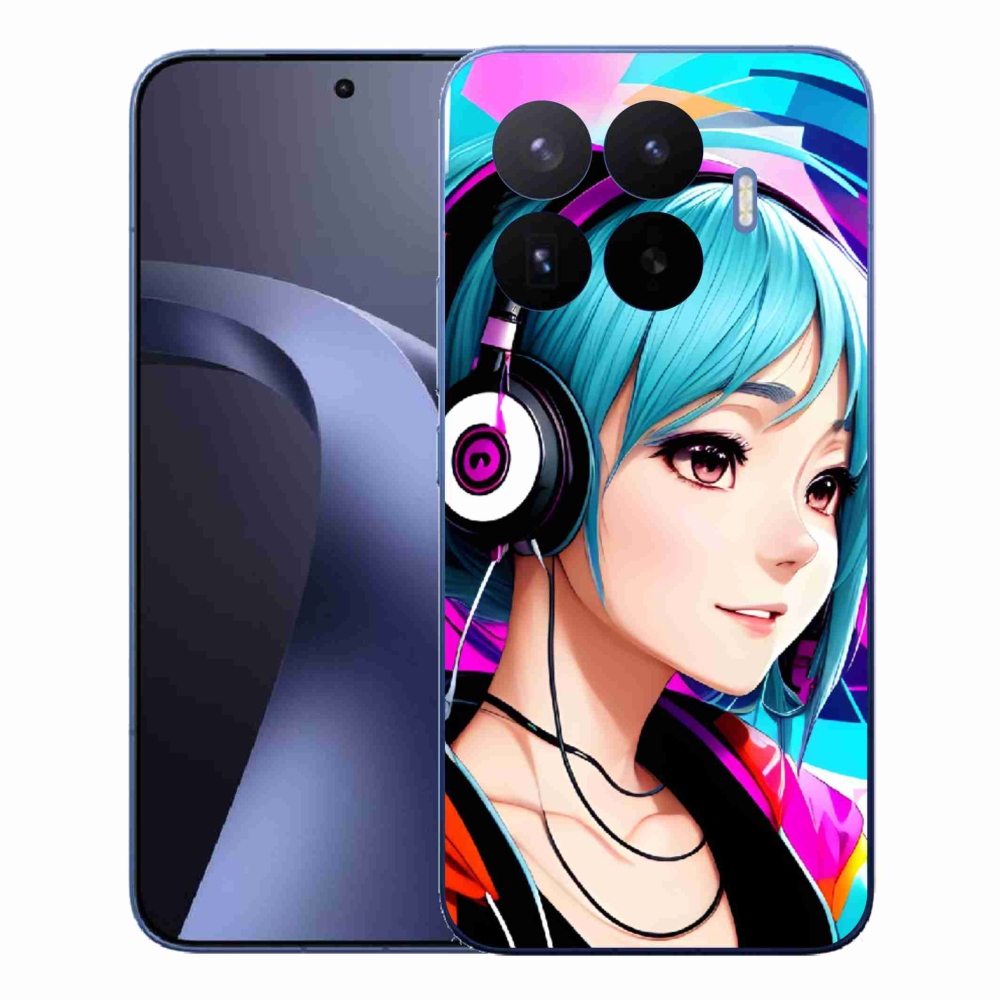 Gélový kryt mmCase na Xiaomi 17T Pro - dievča so slúchadlami