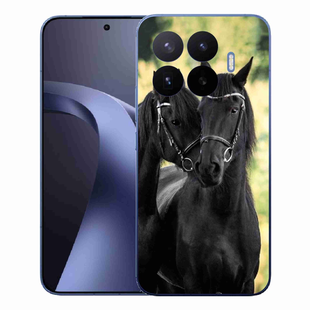 Gélový kryt mmCase na Xiaomi 17T Pro - dva čierne kone