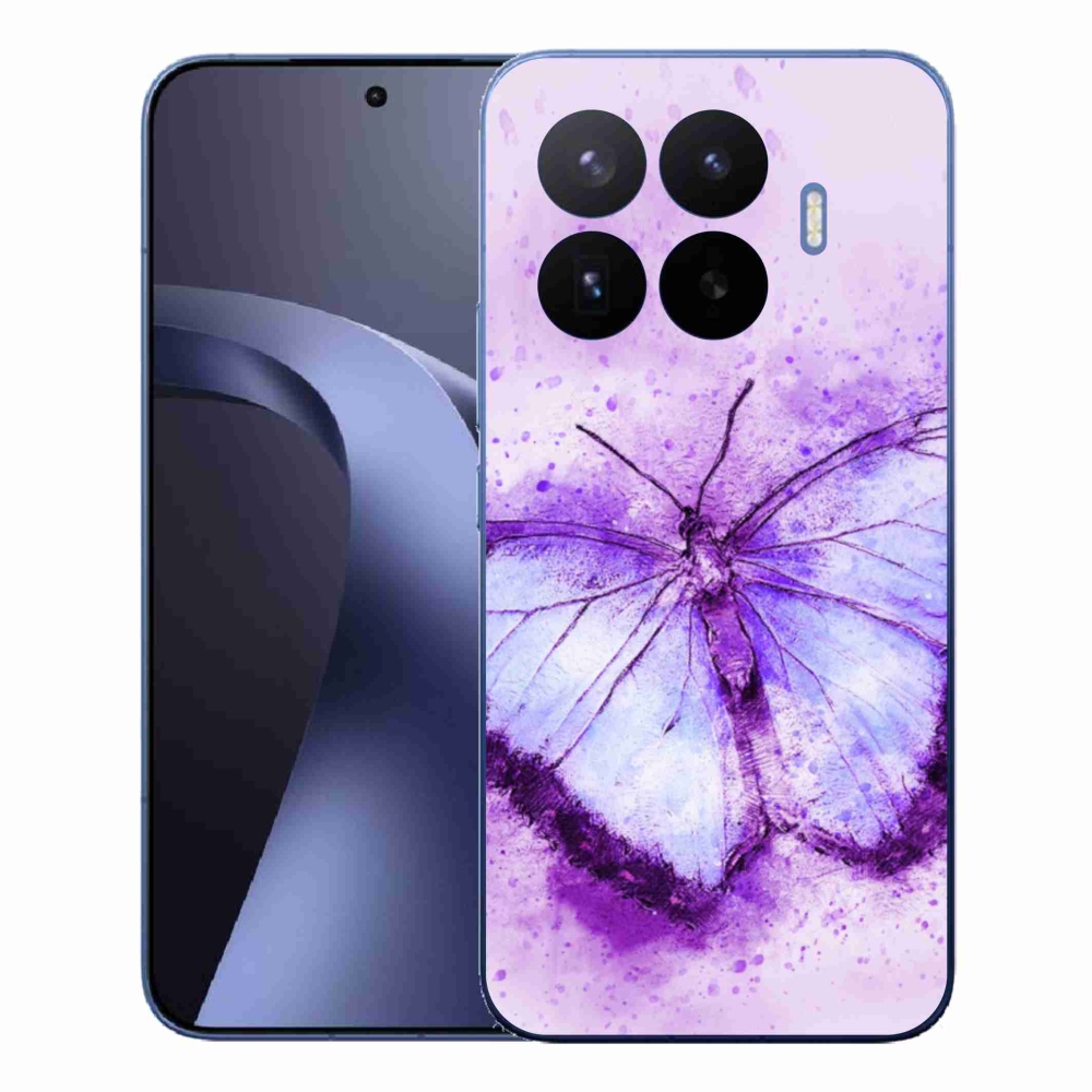 Gélový kryt mmCase na Xiaomi 17T Pro - fialový motýľ