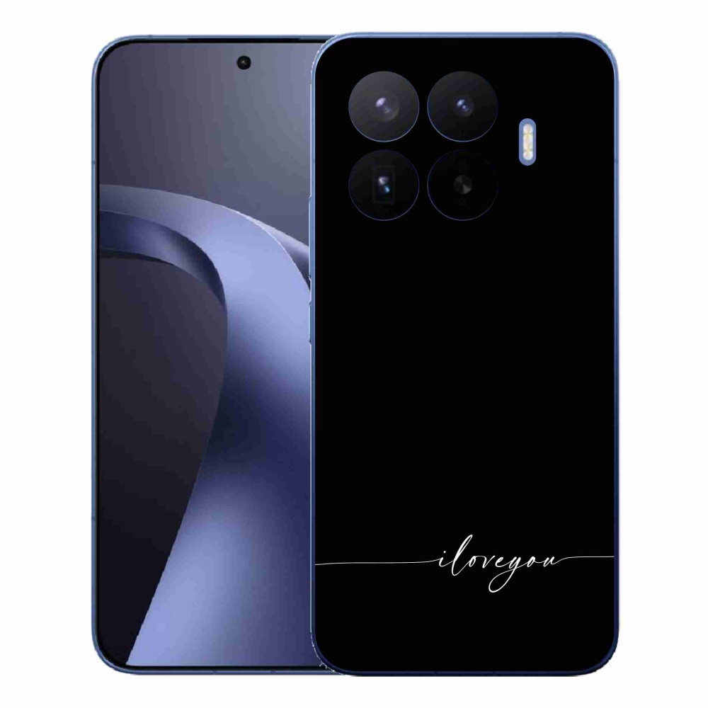 Gélový kryt mmCase na Xiaomi 17T Pro - I love you čierne pozadie