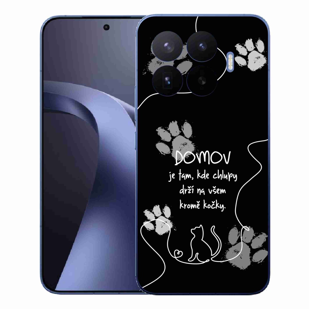 Gélový kryt mmCase na Xiaomi 17T Pro - mačacie motív čierne pozadie