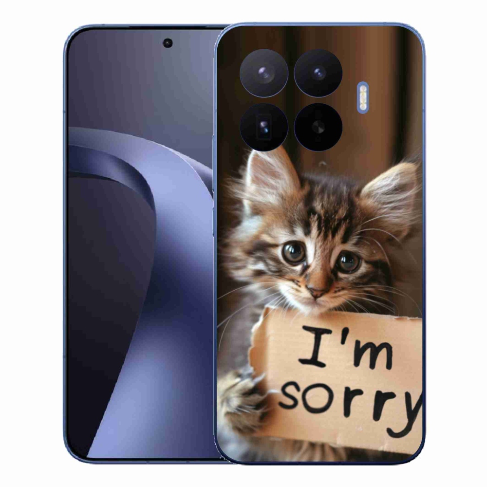 Gélový kryt mmCase na Xiaomi 17T Pro - mačacie ospravedlnenie