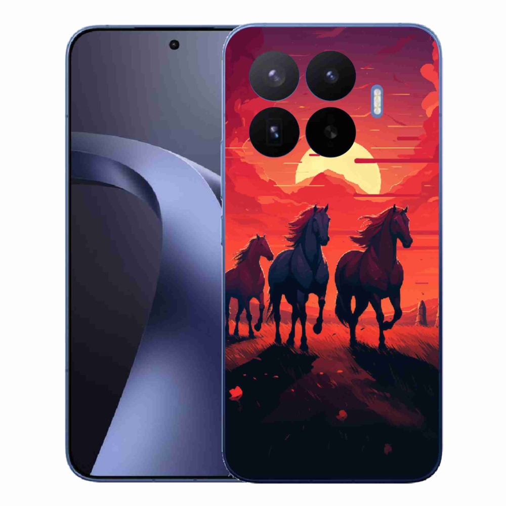 Gélový kryt mmCase na Xiaomi 17T Pro - kone a západ slnka