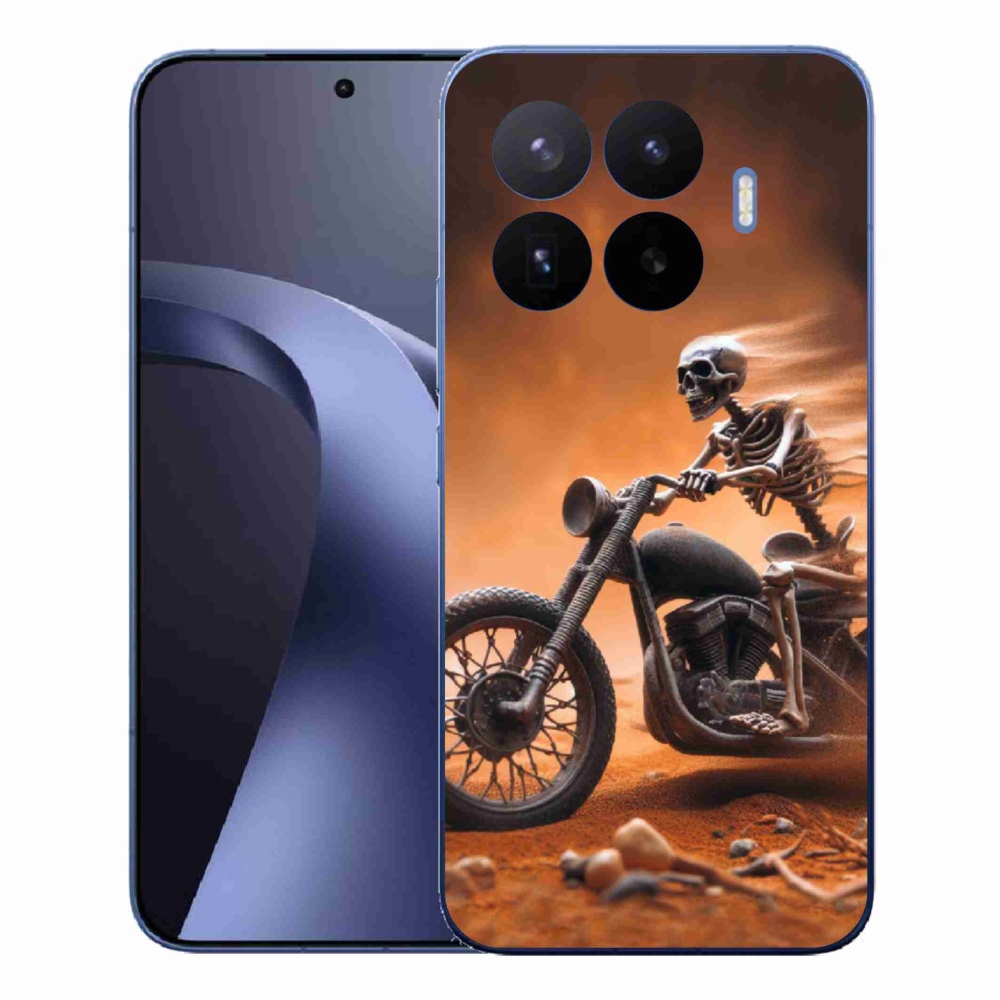 Gélový kryt mmCase na Xiaomi 17T Pro - kostra na motorke