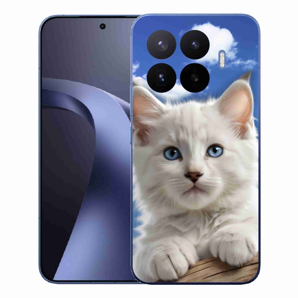 Gélový kryt mmCase na Xiaomi 17T Pro - mačiatko a oblaky