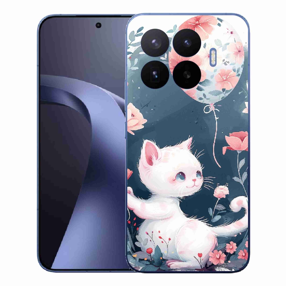Gélový kryt mmCase na Xiaomi 17T Pro - mačiatko s balónikom