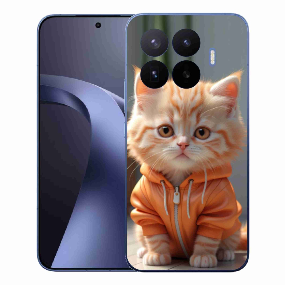 Gélový kryt mmCase na Xiaomi 17T Pro - mačiatko v mikine