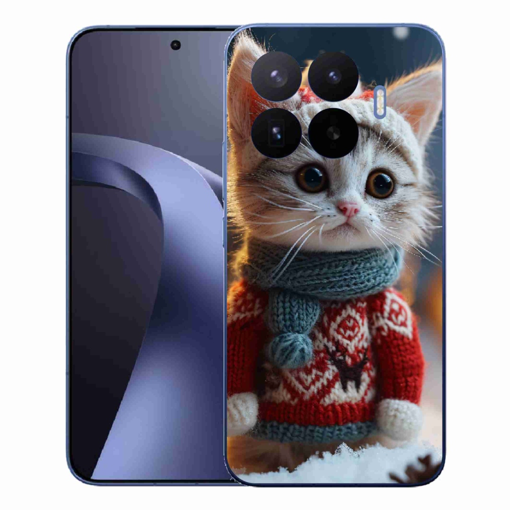 Gélový kryt mmCase na Xiaomi 17T Pro - mačiatko vo svetri