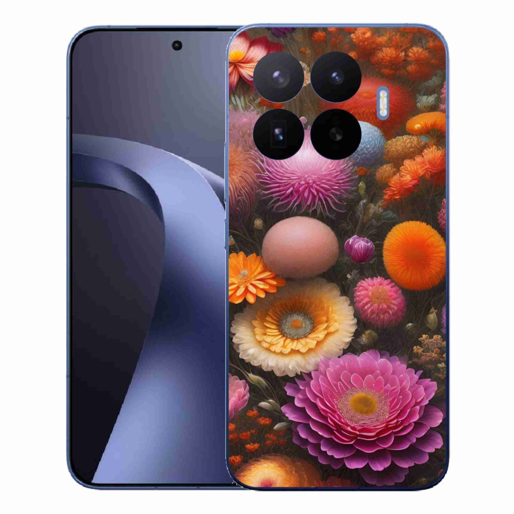 Gélový kryt mmCase na Xiaomi 17T Pro - kvetinová kompozícia