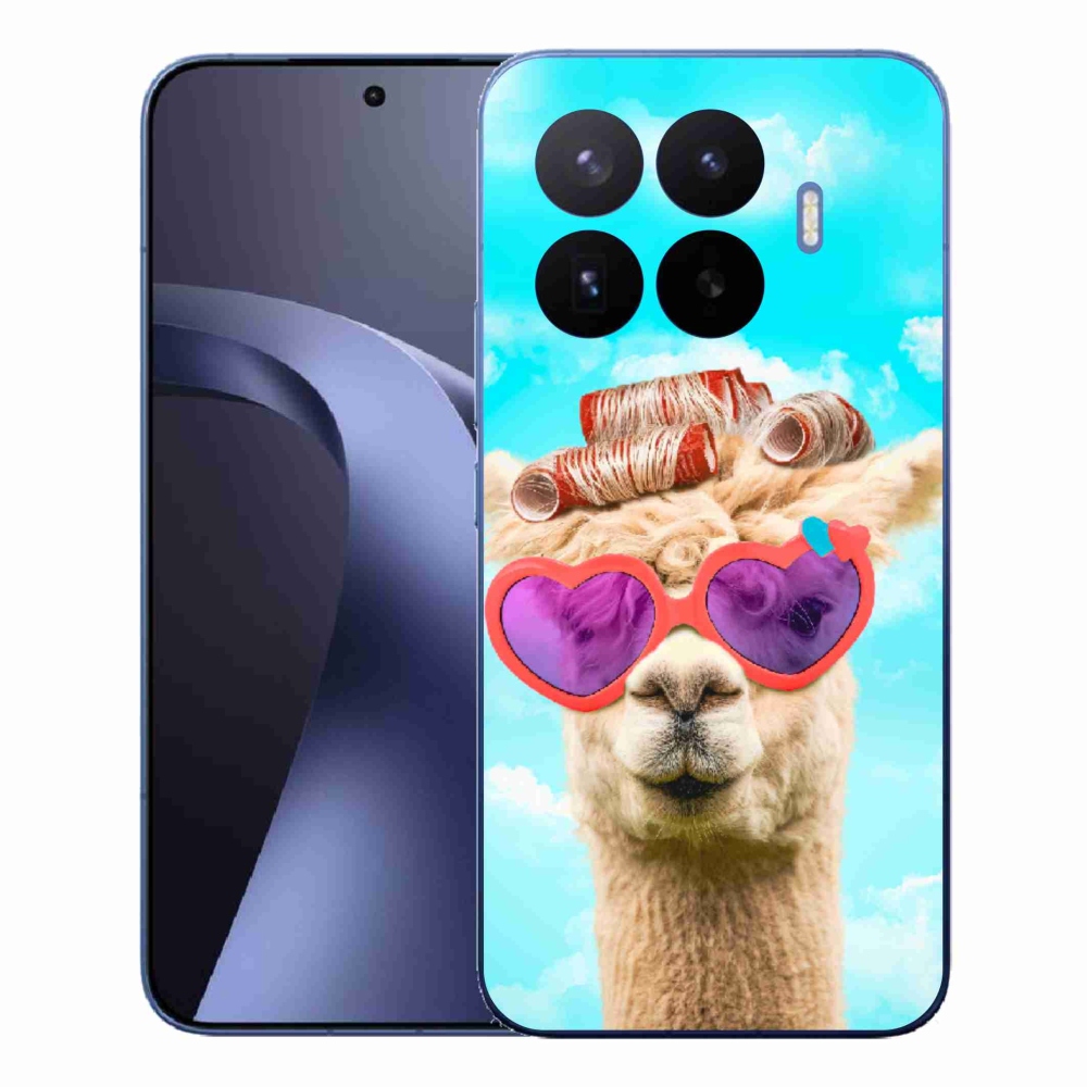 Gélový kryt mmCase na Xiaomi 17T Pro - lama s okuliarmi