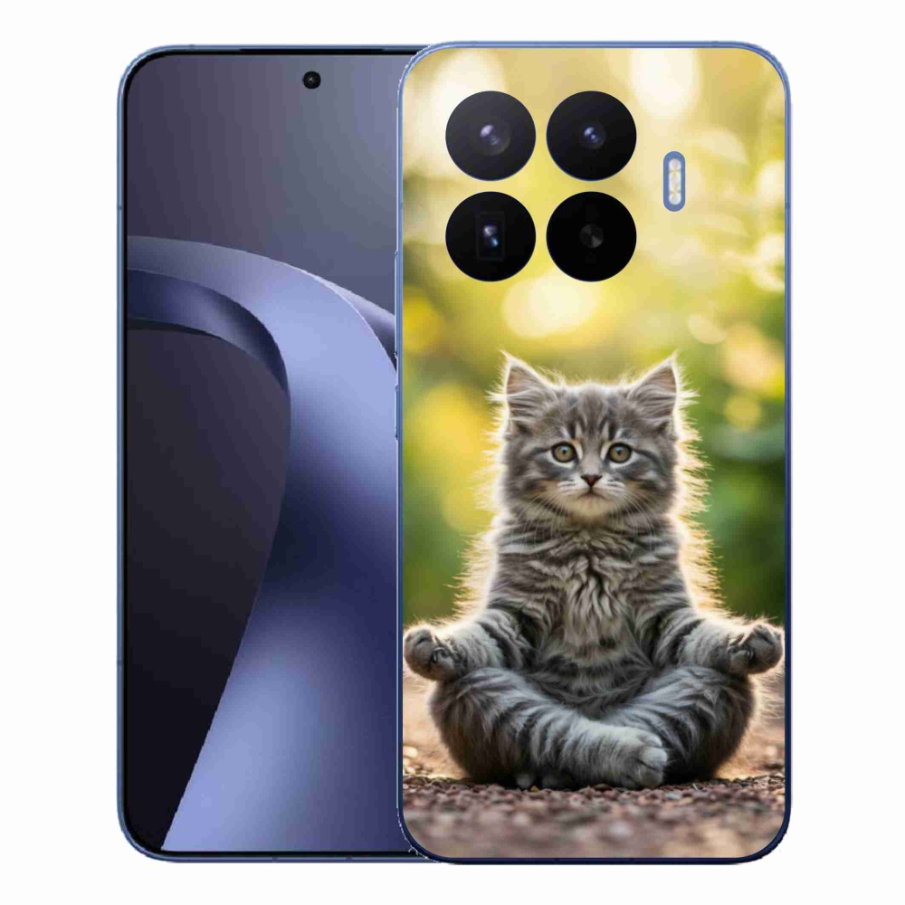 Gélový kryt mmCase na Xiaomi 17T Pro - meditujúce mačiatko