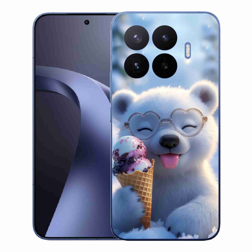 Gélový kryt mmCase na Xiaomi 17T Pro - medvedík so zmrzlinou