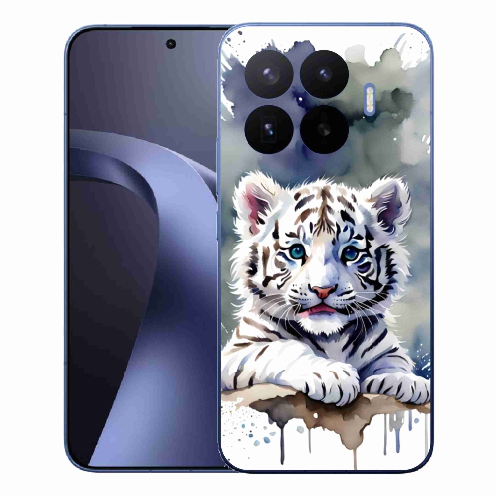 Gélový kryt mmCase na Xiaomi 17T Pro - mláďa bieleho tigra