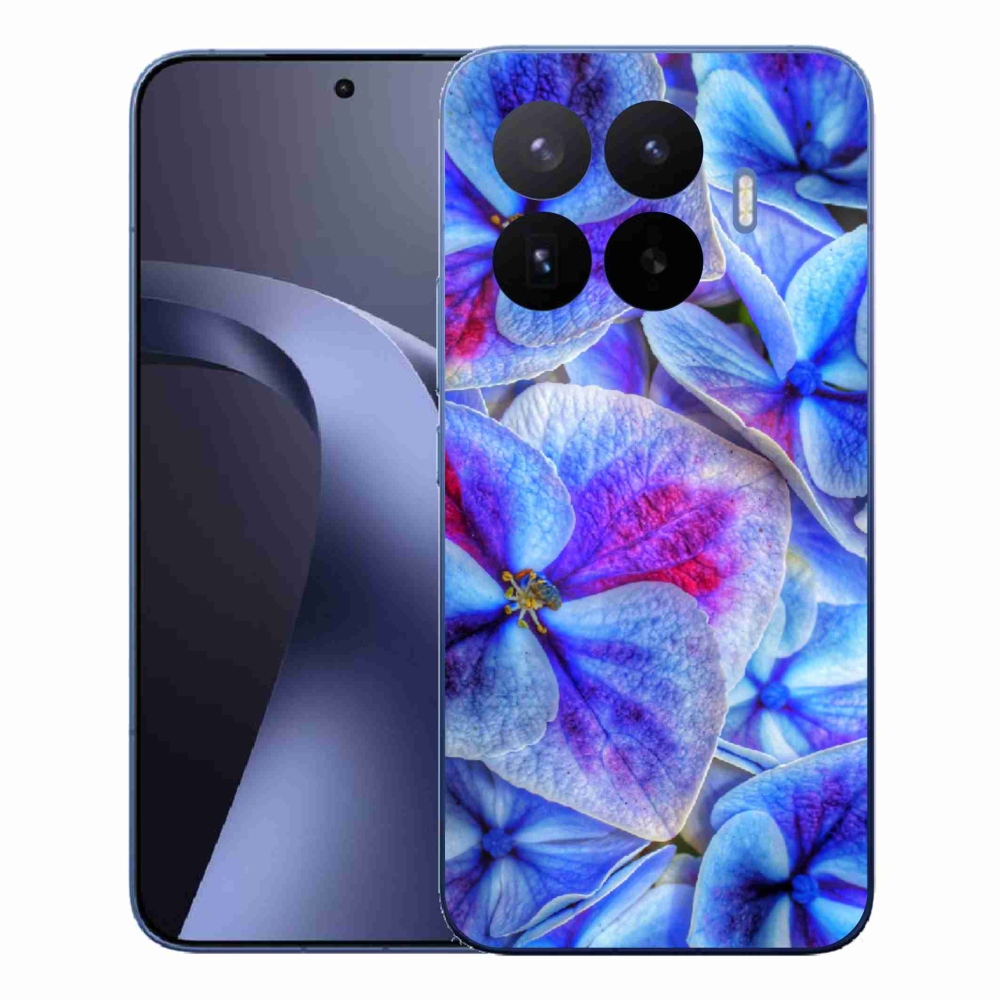 Gélový kryt mmCase na Xiaomi 17T Pro - modré kvety 1