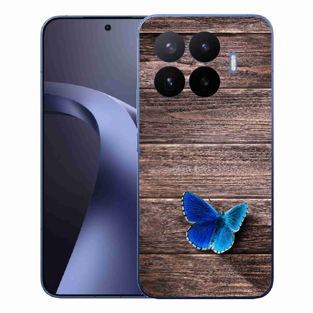 Gélový kryt mmCase na Xiaomi 17T Pro - modrý motýľ 1
