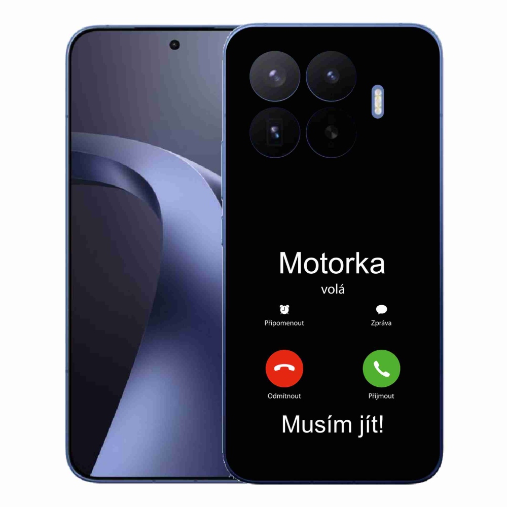 Gélový kryt mmCase na Xiaomi 17T Pro - motorka volá čierne pozadie