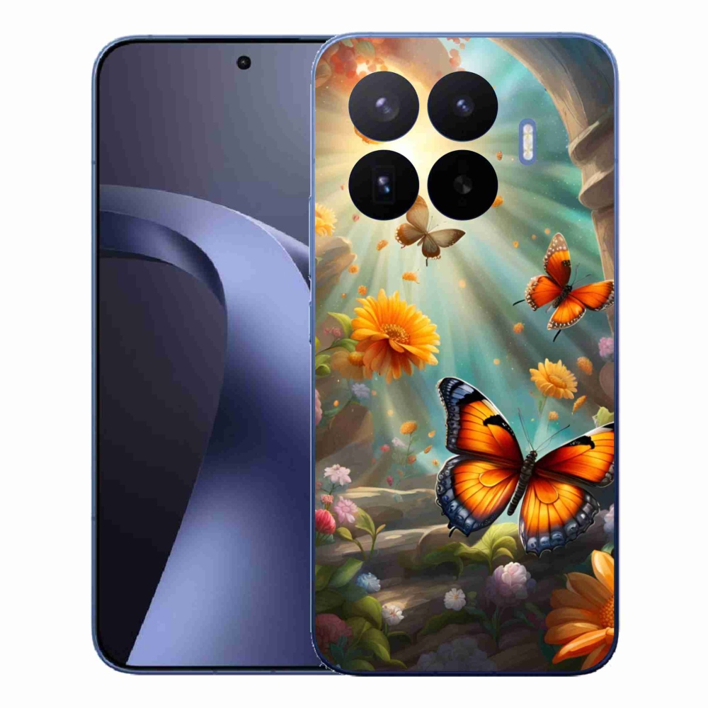 Gélový kryt mmCase na Xiaomi 17T Pro - motýlia záhrada 2